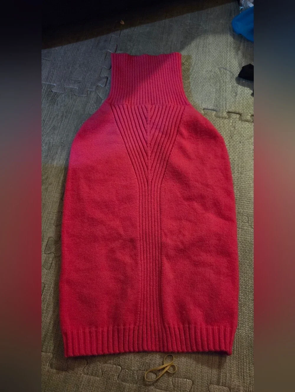Pink 2XL Dog Sweater Turtleneck Thermal Knit NWOT